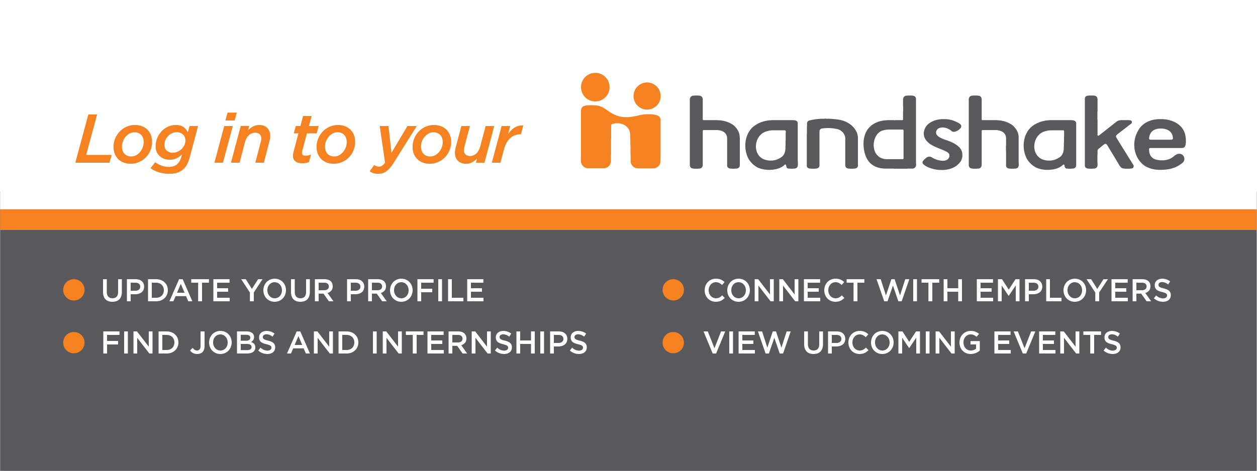 Click the graphic to access UTK Handshake for jobs and internships