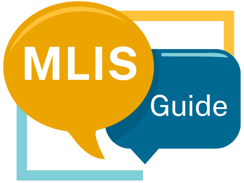 MLIS Guide logo which appears as two speech bubbles, one with the word "MLIS" and the other with "Guide"